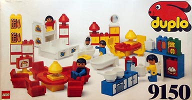 Набор LEGO 9150 Мебель Дупло - 74 элемента