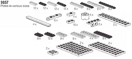 Набор LEGO 9857 Пластины