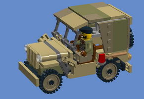 Набор LEGO MOC-10021 Willys Jeep with detachable roof