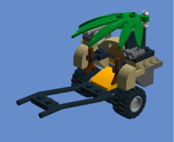 Набор LEGO MOC-10059 60156 Pulled Rickshaw