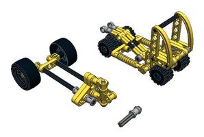 Набор LEGO 3057 Semi Truck with Trailer