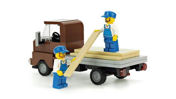 Набор LEGO MOC-10120 Vintage flatbed truck