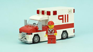 Набор LEGO MOC-10140 Автомобиль скорой помощи