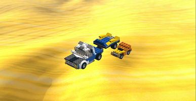 Набор LEGO MOC-10151 Truck with car trailer - alternate for 5765