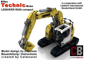 Набор LEGO MOC-10394 Custom RC LIEBHERR 926 compact excuvator