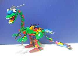 Набор LEGO Огненный гоночный мотоцикл Кая