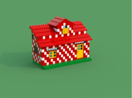 Набор LEGO Красный кирпичный фасад