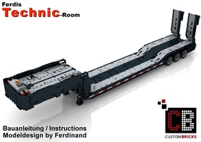 Набор LEGO MOC-10554 Custom RC low loader with ramps