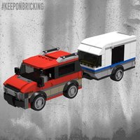 Набор LEGO RED Van and Caravan