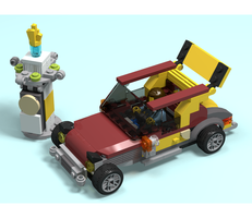 Набор LEGO 60150 - Pizza advertising (buggy + column)