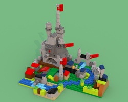 Набор LEGO MOC-11232 Замок с деревней