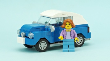 Набор LEGO MOC-11469 Blue vintage car