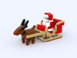 Набор LEGO Санта Клаус с оленем