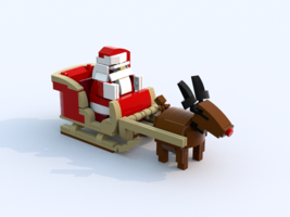 Набор LEGO Санта Клаус с оленем