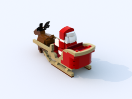 Набор LEGO Санта Клаус с оленем