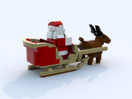 Набор LEGO Санта Клаус с оленем