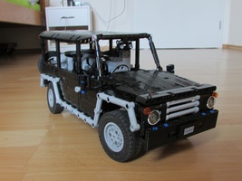 Набор LEGO MOC-11682 Safari Jeep central dif lock