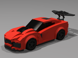 Набор LEGO MOC-12114 MOD of 75870 &2019 Chevy Corvette ZR1&