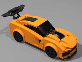 Набор LEGO MOD of 75870 &2019 Chevy Corvette ZR1&