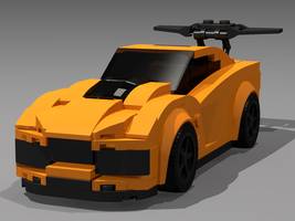 Набор LEGO MOD of 75870 &2019 Chevy Corvette ZR1&