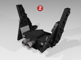 Набор LEGO MOC-12120 Micro Kylo Ren&#39;s Shuttle. Version One. 911831 Alternate