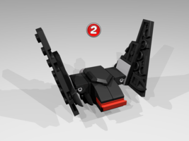 Набор LEGO Micro Kylo Ren&#39;s Shuttle. Version One. 911831 Alternate