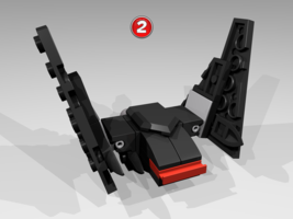 Набор LEGO Micro Kylo Ren&#39;s Shuttle. Version One. 911831 Alternate