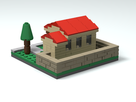 Набор LEGO Испанский дом (нано-масштаб)