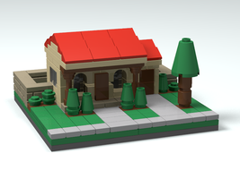 Набор LEGO Испанский дом (нано-масштаб)