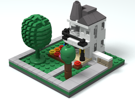 Набор LEGO Дом в викторианском стиле (нано-масштаб)