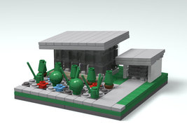 Набор LEGO Дом в современном стиле (нано-масштаб)