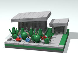 Набор LEGO Дом в современном стиле (нано-масштаб)