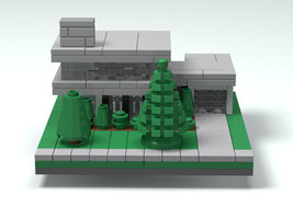 Набор LEGO MOC-12441 Современный особняк (нано-масштаб)