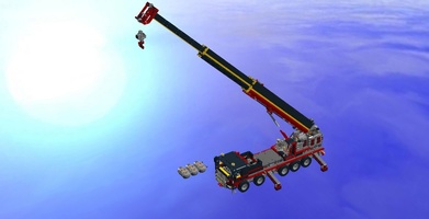 Набор LEGO Crane 5 axle with outriggers