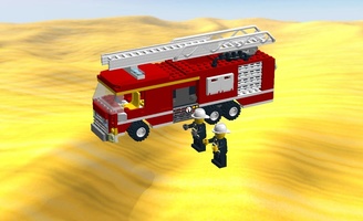 Набор LEGO MOC-12496 FIRE TRUCK WITH SCALE