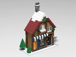 Набор LEGO MOC-12550 Магазин сноубордов в Зимней деревне