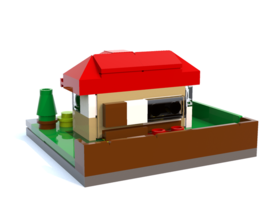 Набор LEGO Домик в пригороде (нано-масштаб)