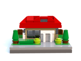 Набор LEGO Домик в пригороде (нано-масштаб)