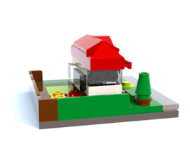 Набор LEGO Домик в пригороде (нано-масштаб)