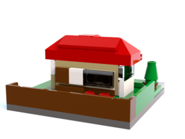 Набор LEGO Домик в пригороде (нано-масштаб)