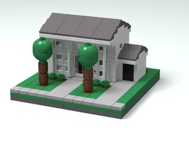 Набор LEGO Дом в колониальном стиле (наномасштаб)