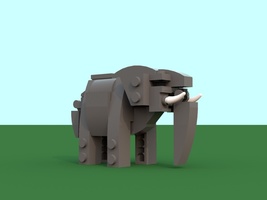 Набор LEGO Слон (наномасштаб)
