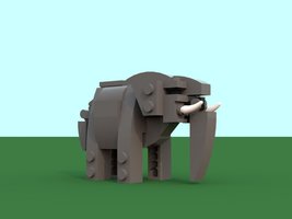 Набор LEGO Слон (наномасштаб)