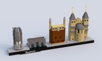 Набор LEGO MOC-12825 Улица в Маастрихт (Нидерланды)