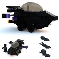 Набор LEGO MOC-12850 Black Panther Mighty Micro