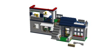Набор LEGO MOC-12909 Трехэтажный дом