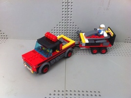 Набор LEGO MOC-12973 60183 Chevy Silverado with Jet ski