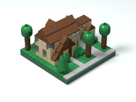 Набор LEGO Дом в тюдорском стиле (нано)