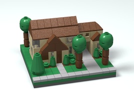 Набор LEGO Дом в тюдорском стиле (нано)