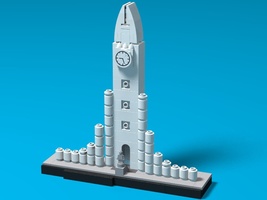 Набор LEGO MOC-13076 Хадльгримскиркья — лютеранская церковь в Рейкьявике (Исландия)